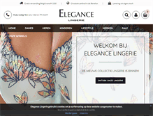 Tablet Screenshot of elegancelingerie.be